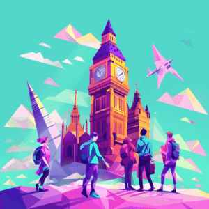 Visual voor online marketing in Engeland met Big Ben
